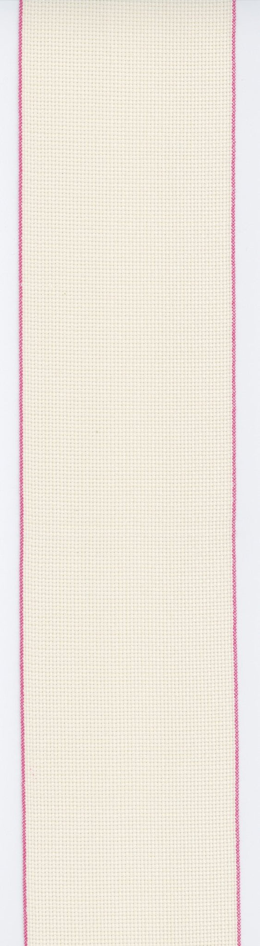COSMO刺しゅう布 クロスステッチコットンテープ 100mm巾 1ｍカット（レッドライン） No.7262-9-3