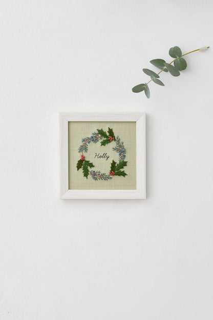 COSMO 刺しゅうキット 青木和子 12か月の植物手帖 ヒイラギ No.542012 - COSMO コスモ