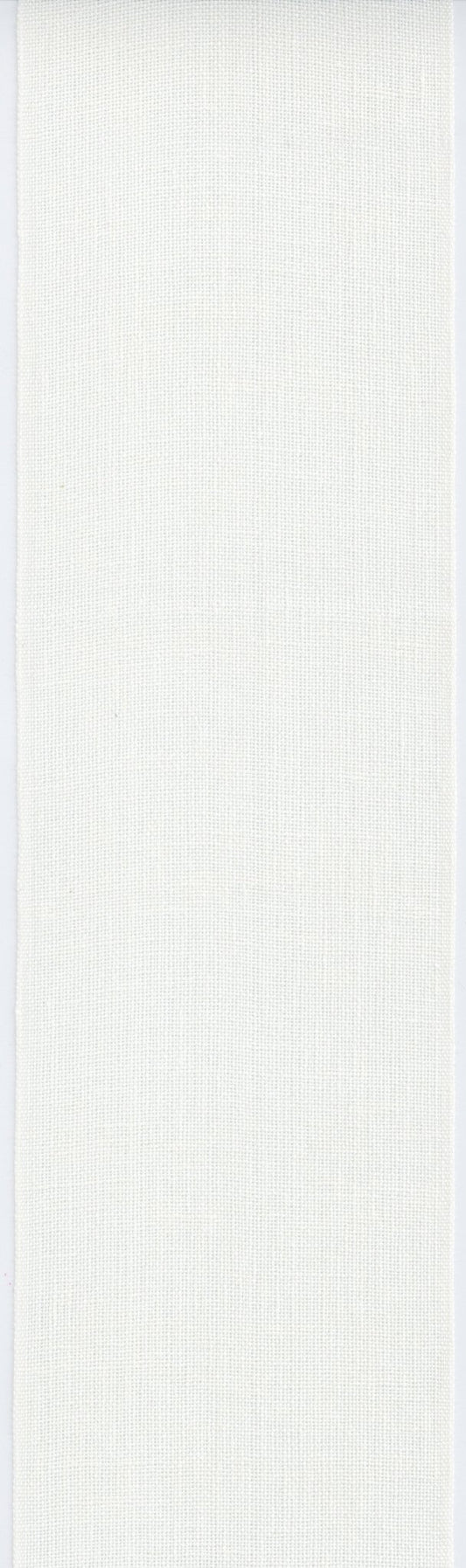 COSMO刺しゅう布 リネンテープ 120mm巾 1ｍカット（白） No.7253-9-1