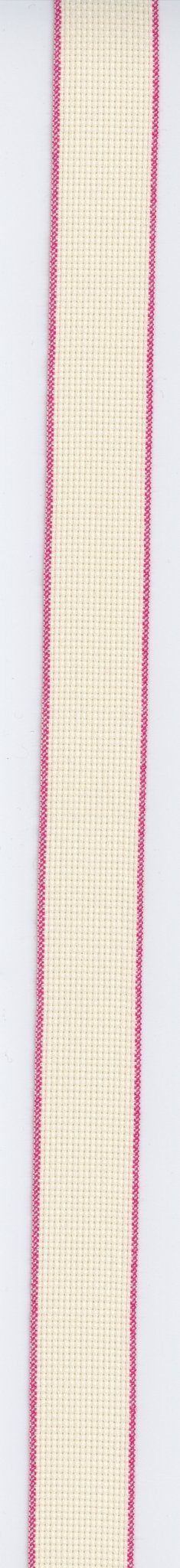 COSMO刺しゅう布 クロスステッチコットンテープ 30mm巾 1ｍカット（レッドライン） No.7261-9-3