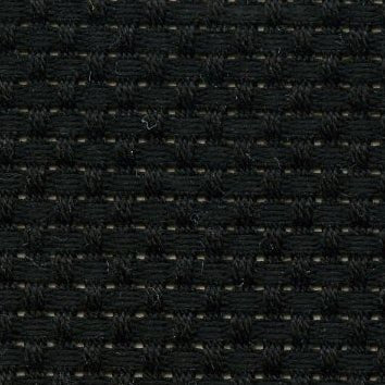 COSMO刺しゅう布 ジャバクロス45（細目） プリカットクロス（ブラック） No.23800-1