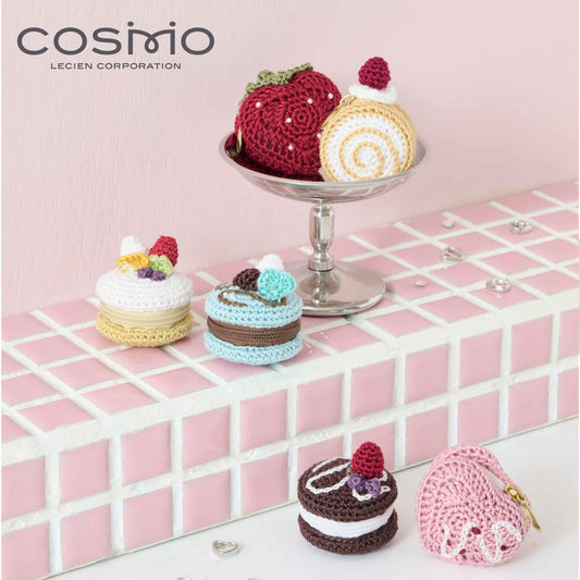 コスモ(COSMO) 刺しゅう糸で編むちいさな ポーチ(ミニロール) No.502603 出来上がりサイズ: 約直径4.3×高さ3.7ｃｍ - COSMO公式ショップ