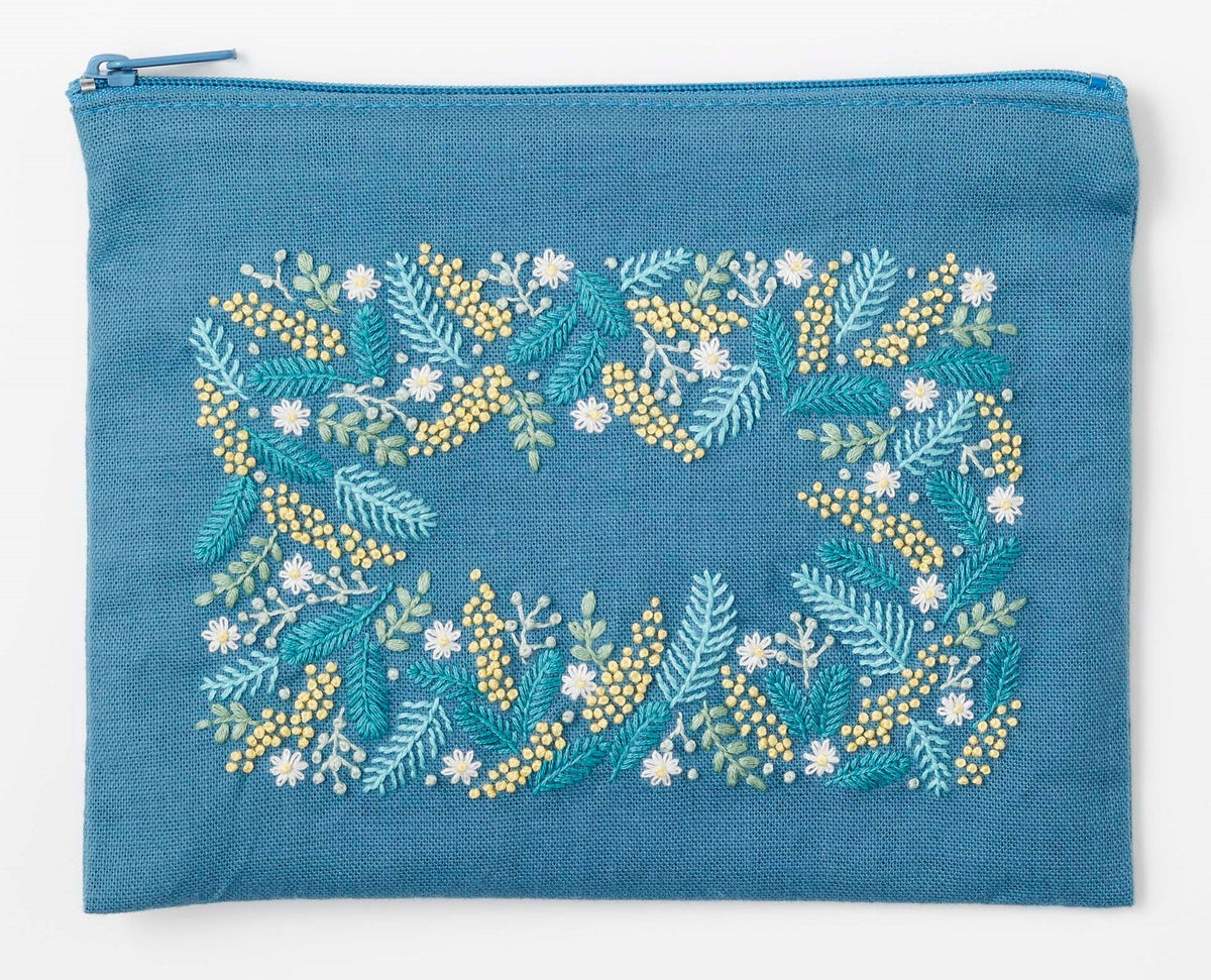 COSMO 刺しゅうキット yulaのこころ躍る草花刺繍 (ミモザの花園) No.542405 - COSMO コスモ